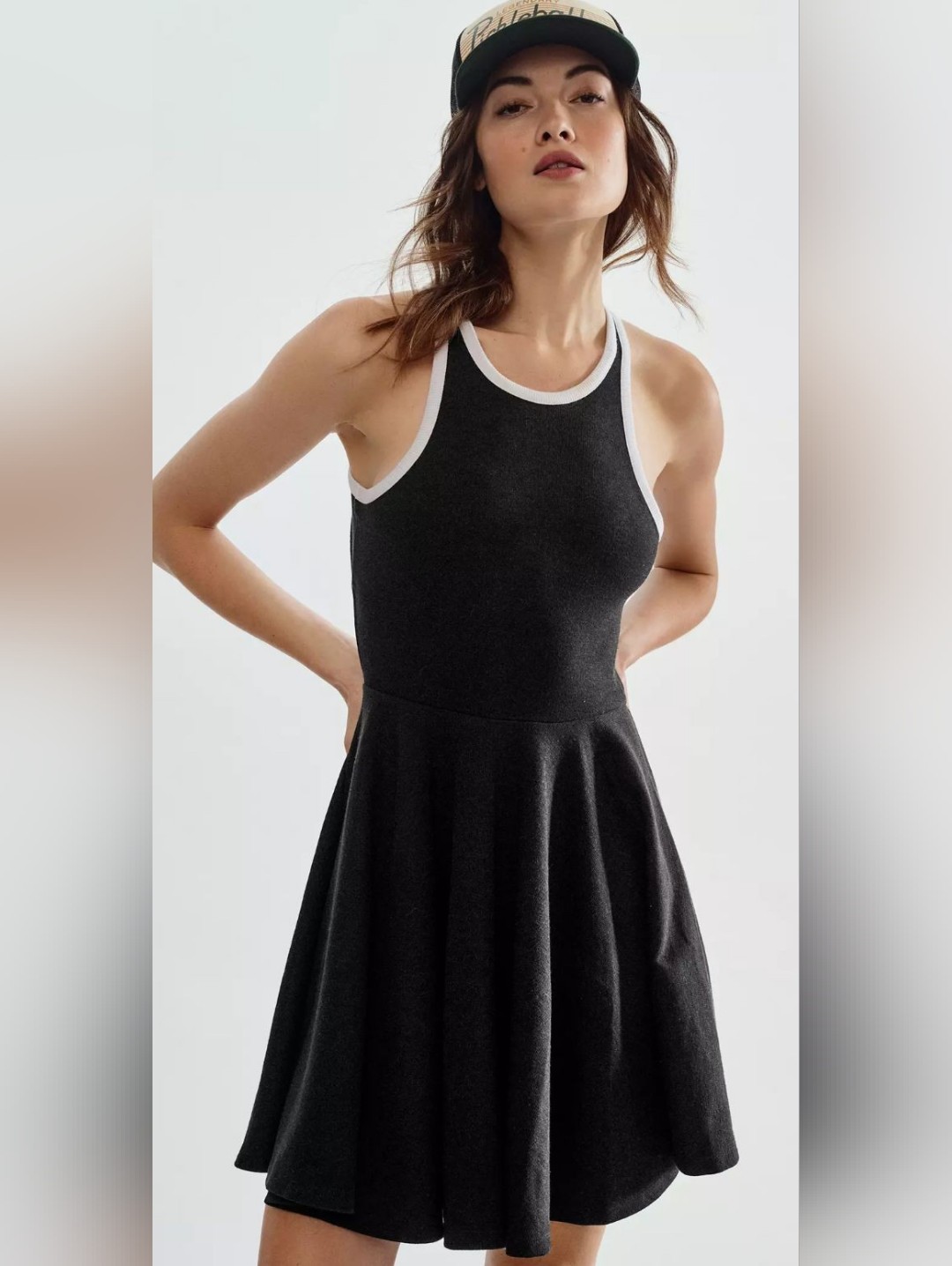 Anthropologie Daily Practice Fit & Flare Cut Out Dress Size Xl